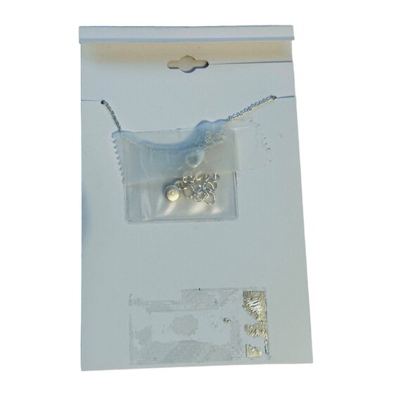 LC Lauren Conrad Necklace Women NWT Silver Tone Aquarius 16" Astrological Sign - Picture 4 of 6